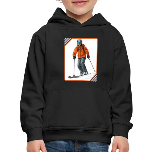 Skiing Thrill Ride - Kids‘ Premium Hoodie