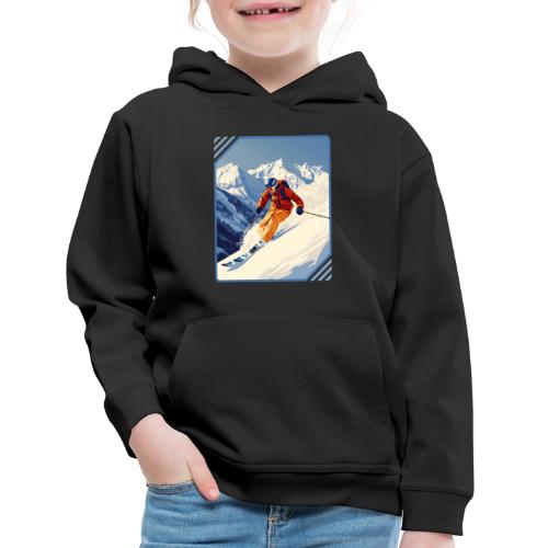 Mountain Skiing Vibes - Kids‘ Premium Hoodie