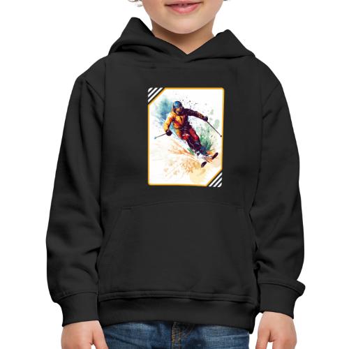 Winter Skiing Escape - Kids‘ Premium Hoodie