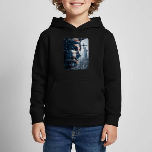 USA: Liberty in Three Visions - Kids‘ Premium Hoodie