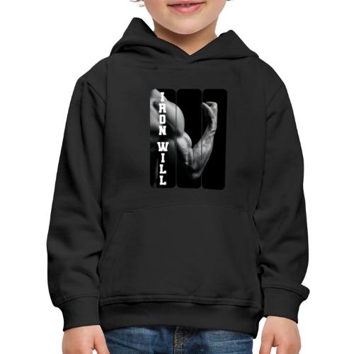Bodybuilding: Iron Will - Kids‘ Premium Hoodie