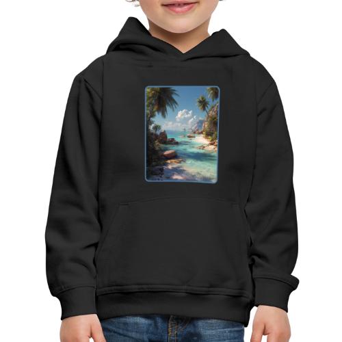 Tropical Island Paradise Ocean Design - Kids‘ Premium Hoodie