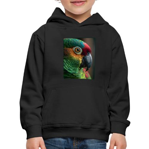 Colorful Parrot Close-Up Design - Kids‘ Premium Hoodie