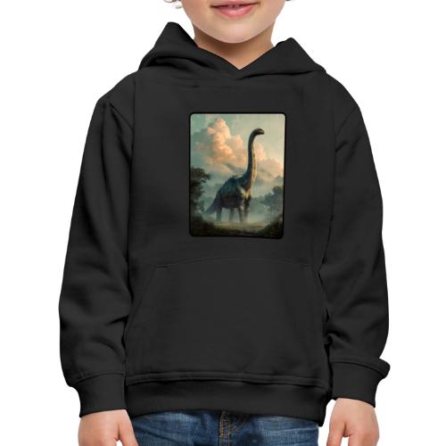Brachiosaurus Prehistoric Scene Design - Kids‘ Premium Hoodie
