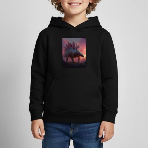 Stegosaurus Sunset Forest Design - Kids‘ Premium Hoodie