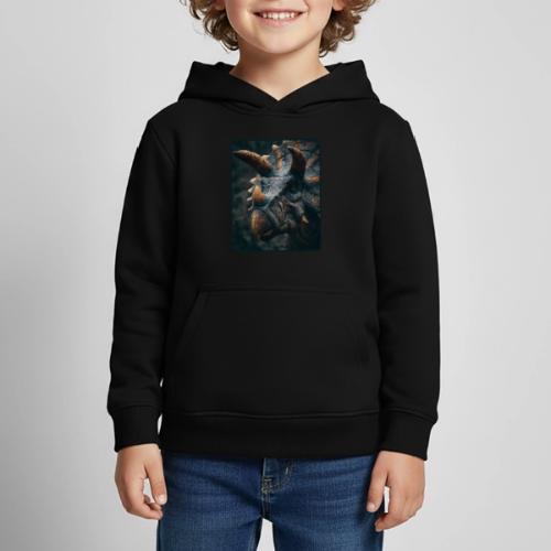 Triceratops Detailed Portrait Design - Kids‘ Premium Hoodie