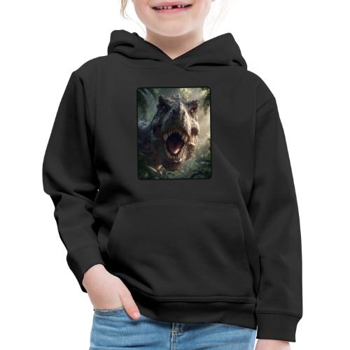 T Rex Jungle Roar Design - Kids‘ Premium Hoodie