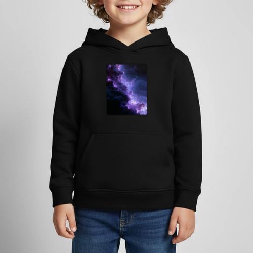 Purple Nebula Space Design - Kids‘ Premium Hoodie