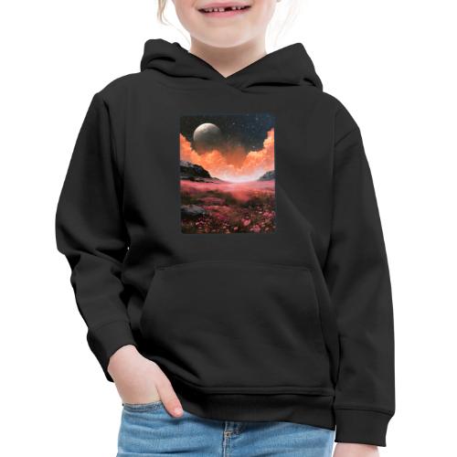 Moonlit Fantasy Flower Landscape - Kids‘ Premium Hoodie