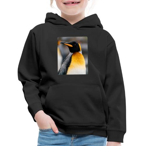 King Penguin Portrait Design - Kids‘ Premium Hoodie