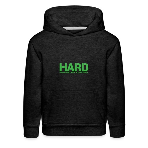 HARD Text Green - Kids‘ Premium Hoodie