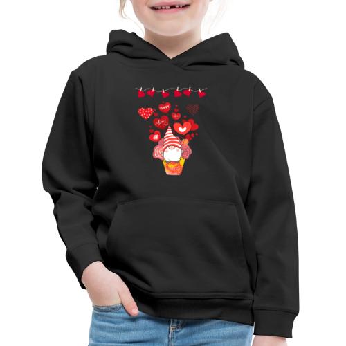 Design wrapped in love hearts, vibrating in love. - Kids‘ Premium Hoodie