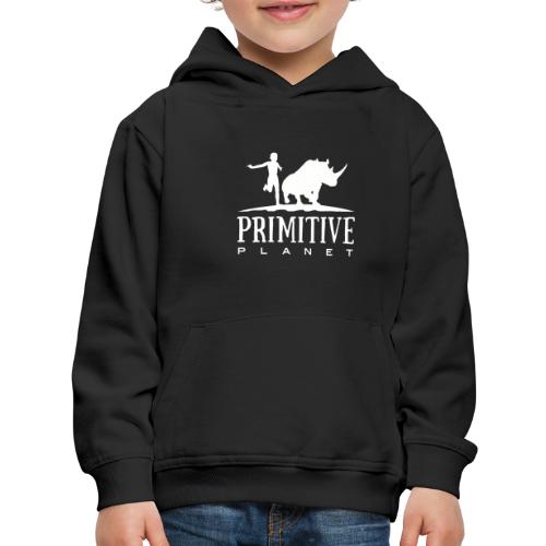 Primitive Planet Logo White - Kids‘ Premium Hoodie