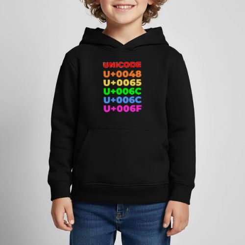 Hello, in unicode - Kids‘ Premium Hoodie