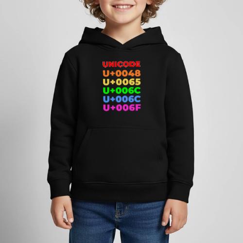 Hello, in unicode - Kids‘ Premium Hoodie
