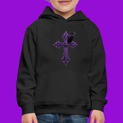 Gothix Raven Cross - Kids‘ Premium Hoodie