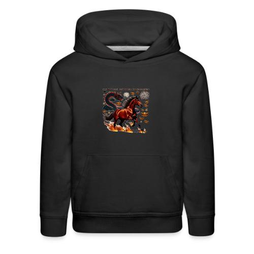 Year of the Horse Victory T Shirt, Lunar New Year - Kids‘ Premium Hoodie