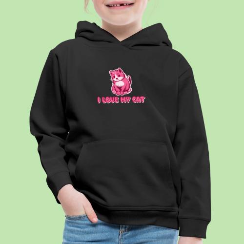 I love my cat - Kids‘ Premium Hoodie