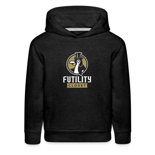 Futility Closet Logo - Reversed - Kids‘ Premium Hoodie