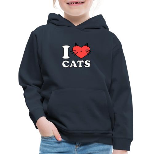 i love cats - Kids‘ Premium Hoodie