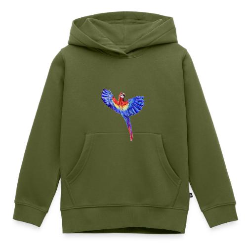Scarlet macaw parrot - Kids‘ Premium Hoodie