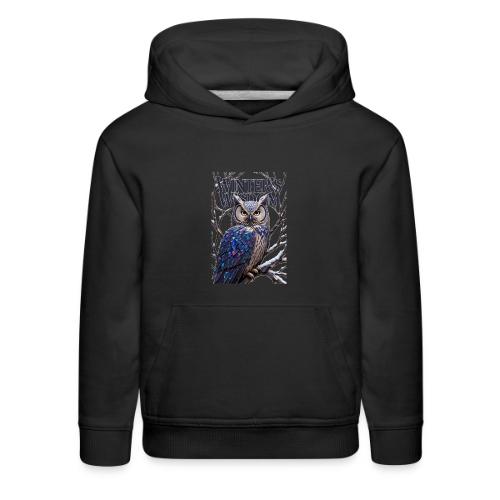 Crystalized Forest Owl T-Shirt - Kids‘ Premium Hoodie