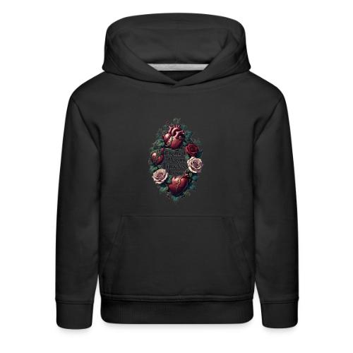 Eternal Bloom Timeless Love Entwined Hearts T-Shir - Kids‘ Premium Hoodie