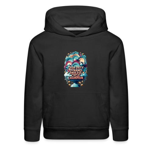 Dish Duty Dynamo T Shirt, Endless Cycle Champion - Kids‘ Premium Hoodie