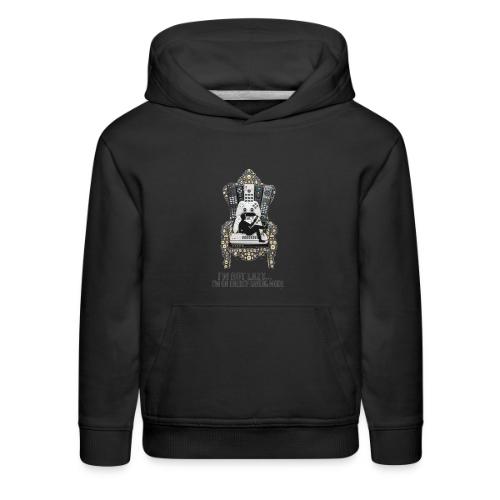 Remote Throne Procrastinator T Shirt, Dad Gift - Kids‘ Premium Hoodie