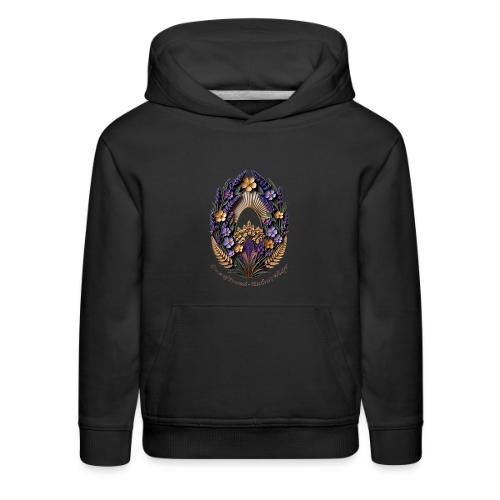 Easter Meadow Crown Renewal T Shirt, Spring Gift - Kids‘ Premium Hoodie