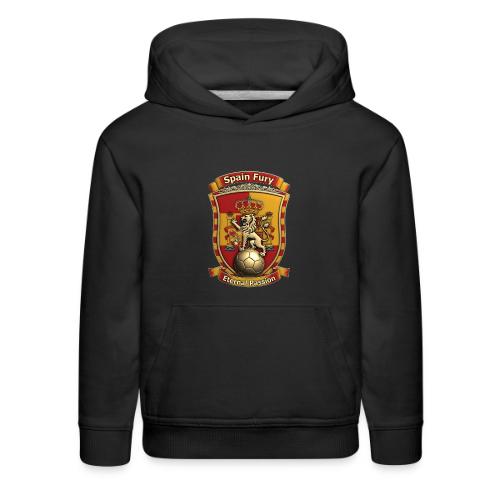 Spain Lion Fury T-Shirt, Spanish Crest Gift - Kids‘ Premium Hoodie