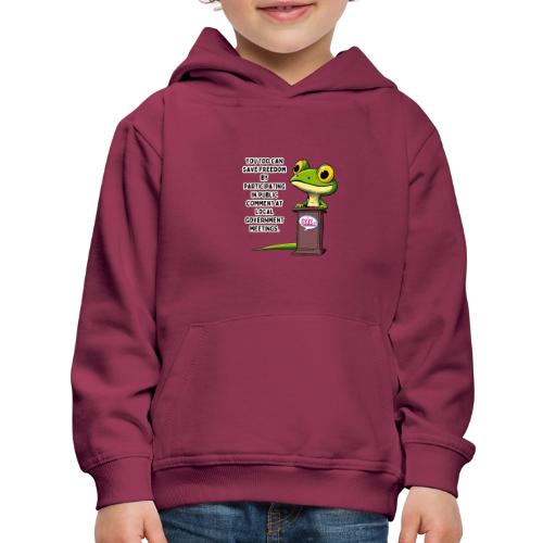 Public Comment Lizard Design - Kids‘ Premium Hoodie