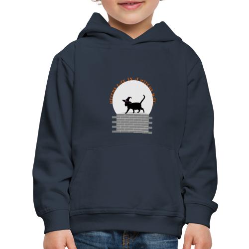 Witch's Cat In A Witch's Hat - Kids‘ Premium Hoodie