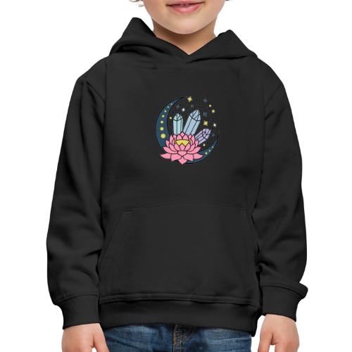 Half A Moon, Healing Crystals Lotus Flower - Kids‘ Premium Hoodie