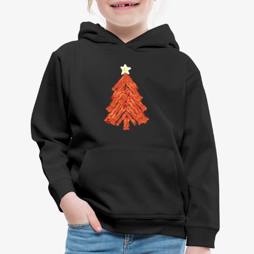 Funny Bacon and Egg Christmas Tree - Kids‘ Premium Hoodie