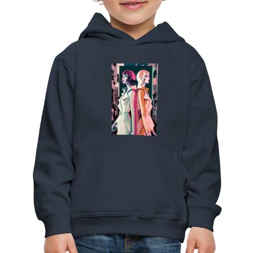 Trench Coats - Vibrant Colorful Fashion Portrait - Kids‘ Premium Hoodie