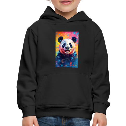 Paint Splatter Panda Bear - Kids‘ Premium Hoodie