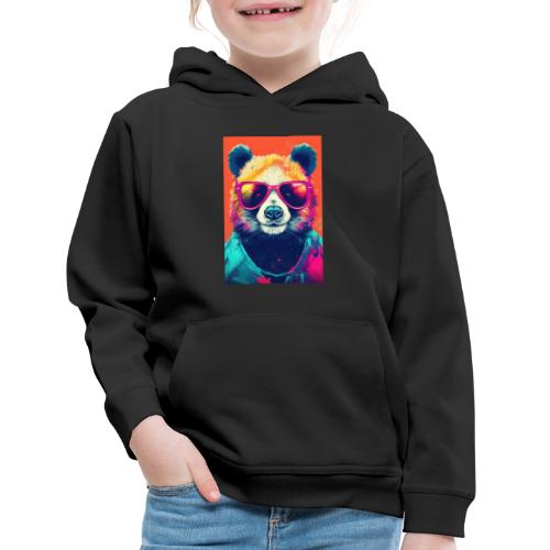 Panda in Pink Sunglasses - Kids‘ Premium Hoodie