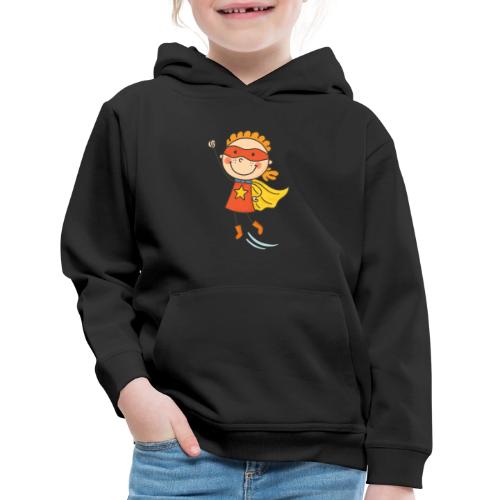 Cartoon Superhero Girl Kids Shirt - Kids‘ Premium Hoodie