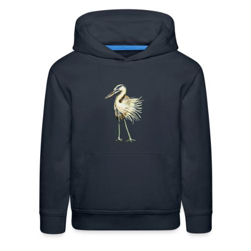 Great Blue Heron - Kids‘ Premium Hoodie