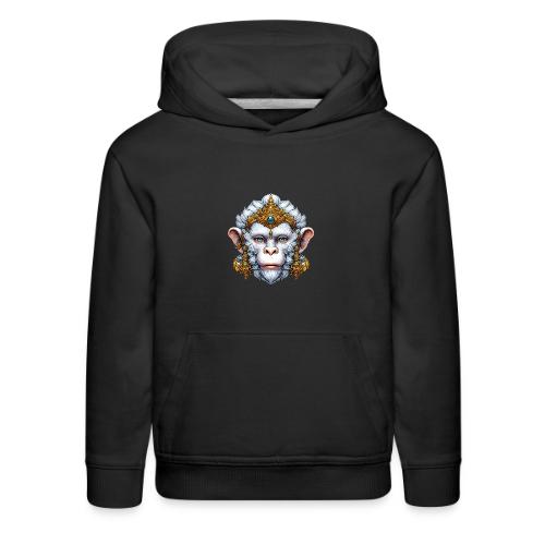 Thai Hanuman Monkey Deity Mask - Kids‘ Premium Hoodie