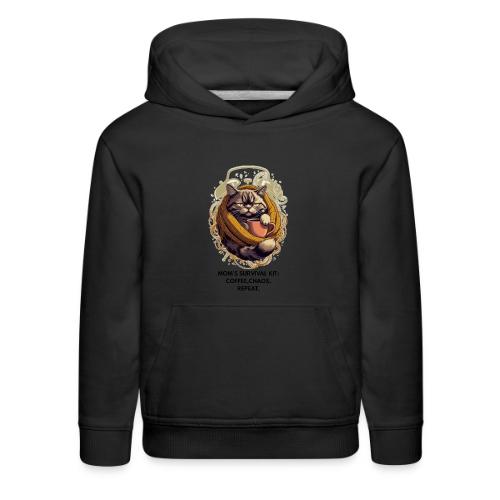 Powered by Sarcasm Cat Tee - Kids‘ Premium Hoodie