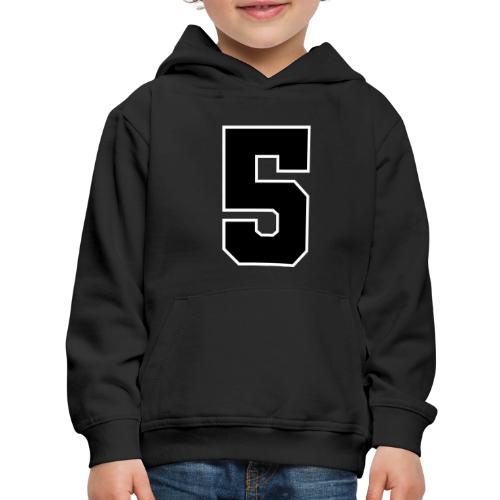 Varsity Number 5 Athletic Design - Kids‘ Premium Hoodie