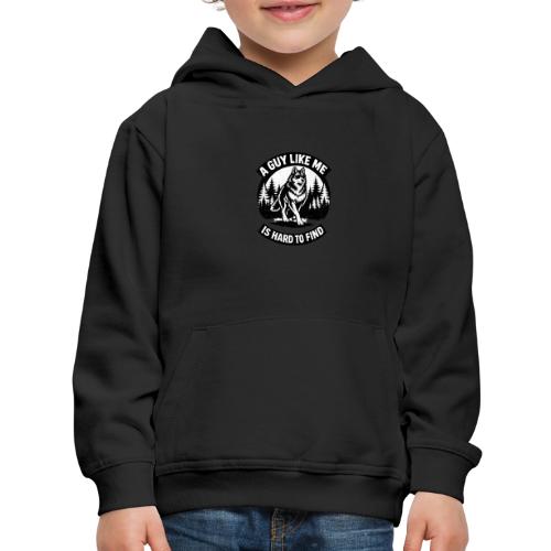Funny Wolf Shirt – Hard to Find Retro Tee - Kids‘ Premium Hoodie