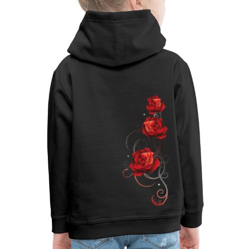 Red Roses with Thorns Love Romantic - Kids‘ Premium Hoodie