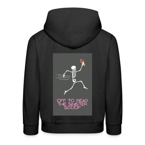 Skeleton Off to Read - Kids‘ Premium Hoodie