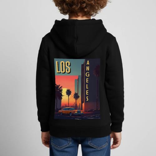 Vintage car in Hollywood Los Angeles - Kids‘ Premium Hoodie