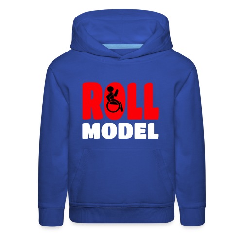 This wheelchair user is also a roll model - Kids‘ Premium Hoodie
