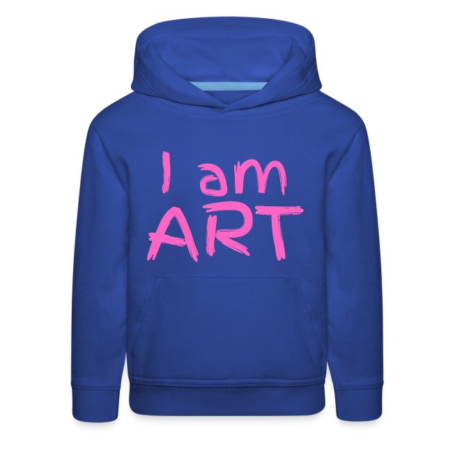 I am ART (pink ink finger paint)