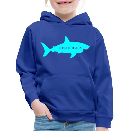 I Love Shark Teeth meme - Kids‘ Premium Hoodie
